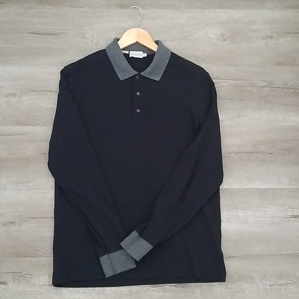 Mens moncler oong sleeve polo shirt